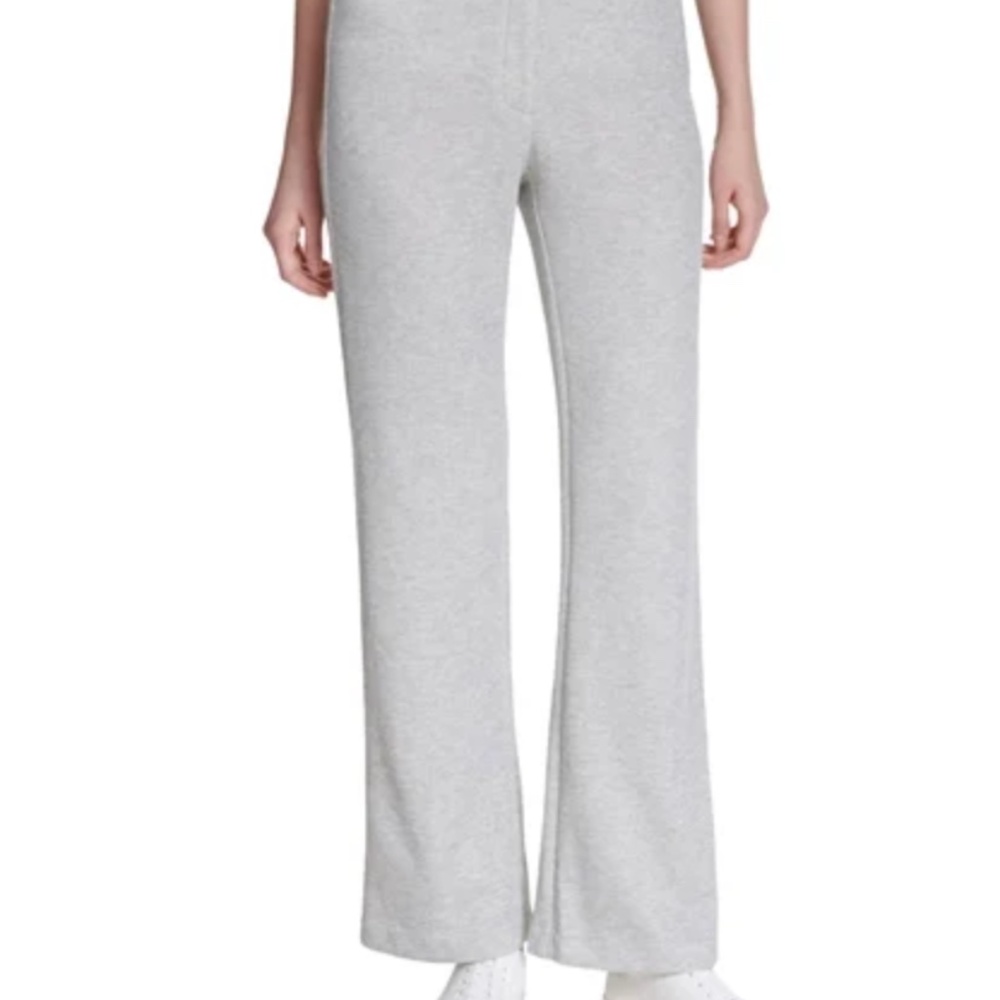 Calvin Klein Grey Regular Womens Heathered Soft Casual Wide Leg Pants Sz8 EUC